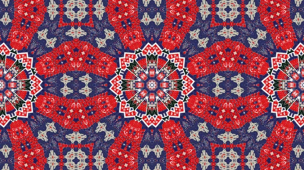 Аннотация Ethnic Authentic Symmetric Pattern Ornamental Decorative Kaleidoscope Movement Geometric — стоковое фото