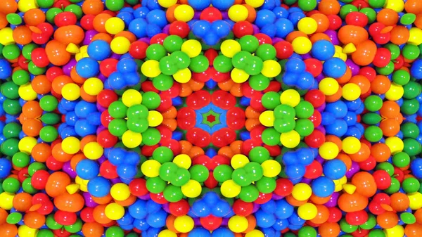 Abstrakte Bunte Symmetrische Muster Ornamentale Dekorative Kaleidoskop Bewegung Geometrischer Kreis — Stockfoto