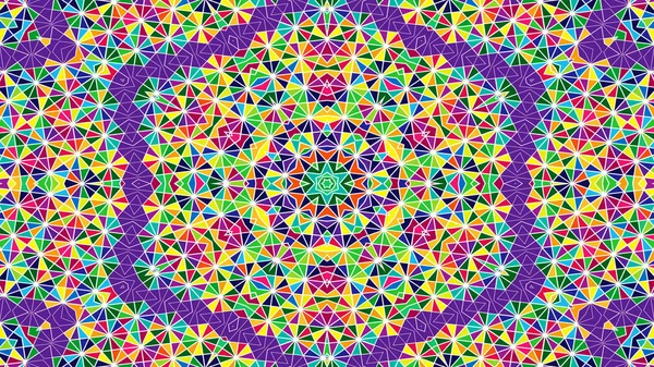 Ornamental Decorative Kaleidoscope Movement Geometric Circle Star Shapes — 스톡 사진