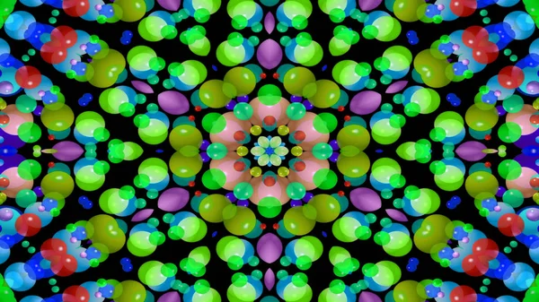 Ornamental Decorative Kaleidoscope Movement Geometric Circle Star Shapes — 스톡 사진