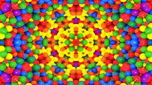 Abstrakte Bunte Symmetrische Muster Ornamentale Dekorative Kaleidoskop Bewegung Geometrischer Kreis — Stockfoto