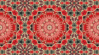 Etnik otantik halı Kaleidoscope
