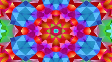 Soyut renkli simetrik Kaleidoscope