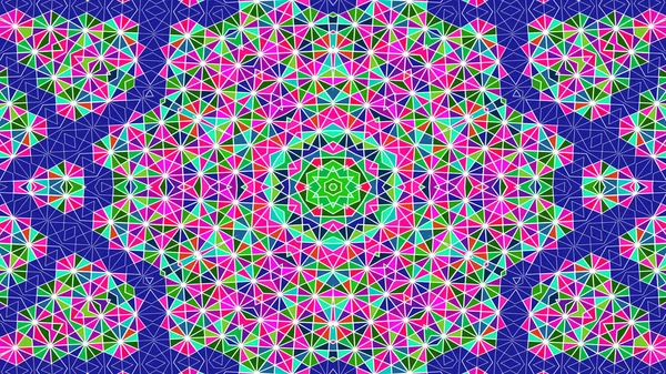 Ornamental Decorative Kaleidoscope Movement Geometric Circle Star Shapes — 스톡 사진