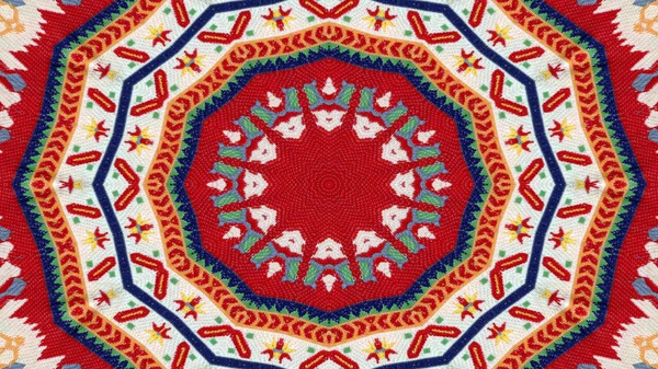 Аннотация Ethnic Authentic Symmetric Pattern Ornamental Decorative Kaleidoscope Movement Geometric — стоковое фото