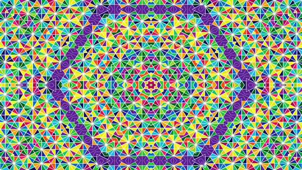 Ornamental Decorative Kaleidoscope Movement Geometric Circle Star Shapes — 스톡 사진