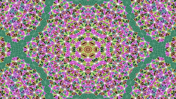 Abstrakte Bunte Symmetrische Muster Ornamentale Dekorative Kaleidoskop Bewegung Geometrischer Kreis — Stockfoto