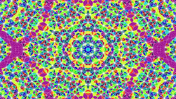 Ornamental Decorative Kaleidoscope Movement Geometric Circle Star Shapes — 스톡 사진