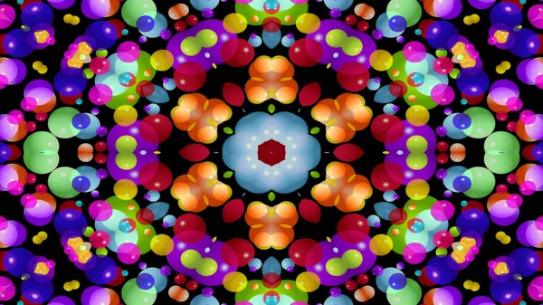 Ornamental Decorative Kaleidoscope Movement Geometric Circle Star Shapes — 스톡 사진