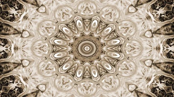 Padrão Simétrico Étnico Autêntico Abstrato Caleidoscópio Decorativo Ornamental Movimento Círculo — Fotografia de Stock