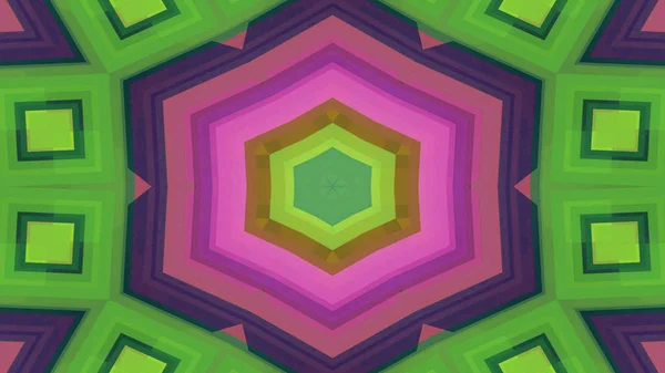 Abstract Colorful Symmetric Pattern Ornamental Decorative Kaleidoscope Movement Geometric Circle — Stock Photo, Image