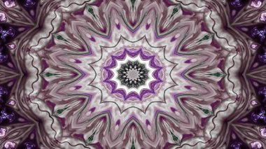 Soyut etnik otantik simetrik desen süs dekoratif Kaleidoscope hareketi geometrik daire ve yıldız şekli