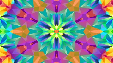 Soyut renkli simetrik Kaleidoscope