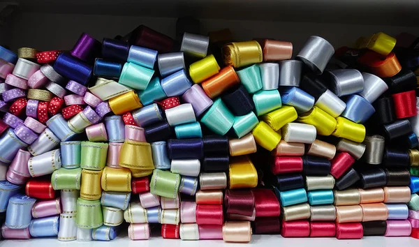 Színes Üvegszálas Szövet Pamut Textil Tekercs — Stock Fotó