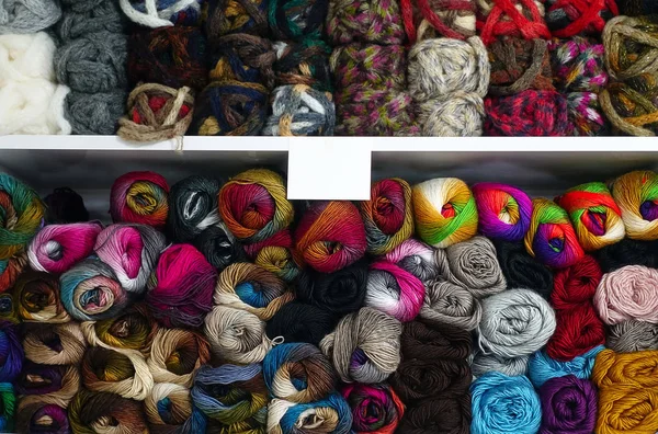 Kleurrijke Fiber Stof Katoen Rolt Textiel — Stockfoto