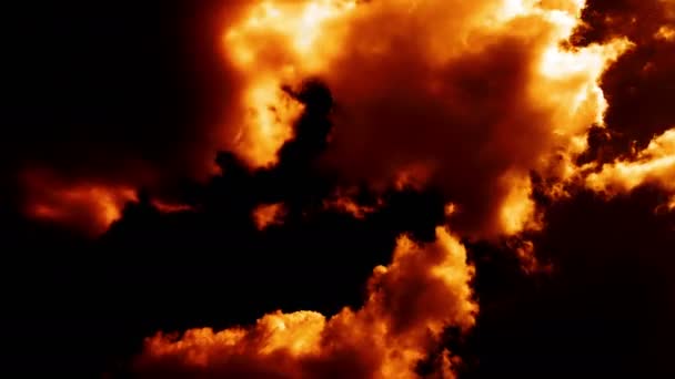 Oheň hořící jako peklo Armageddon mraky na obloze