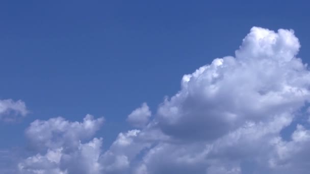 Nubes Celestiales Suaves Suaves Cielo Despejado Día Soleado — Vídeo de stock