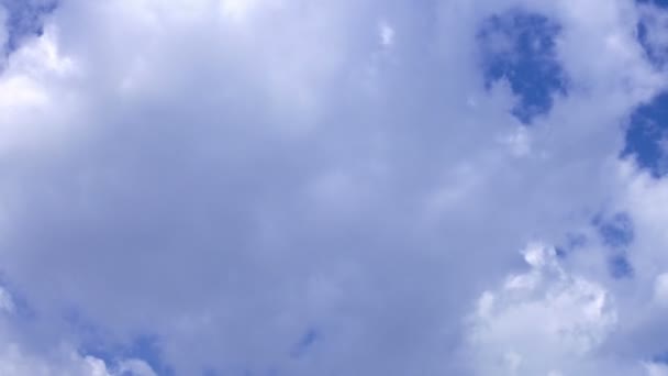 Zachte Soepele Hemelse Wolken Heldere Hemel Zonnige Dag — Stockvideo