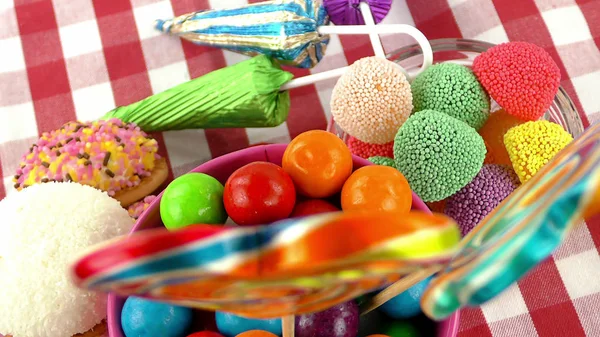 キャンディスイートゼリーロリーとおいしいシュガーデザート — ストック写真