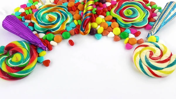 キャンディスイートゼリーロリーとおいしいシュガーデザート — ストック写真