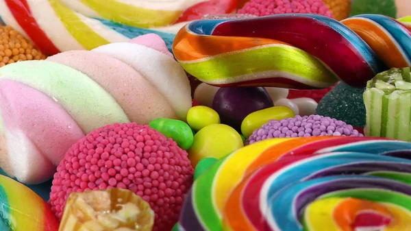 Godis Söt Gelé Lolly Och Läcker Sockerdessert — Stockfoto