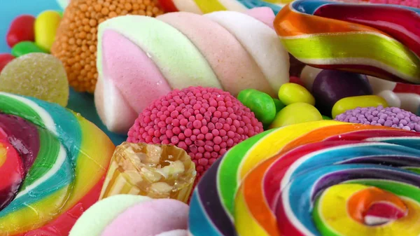 Godis Söt Gelé Lolly Och Läcker Sockerdessert — Stockfoto