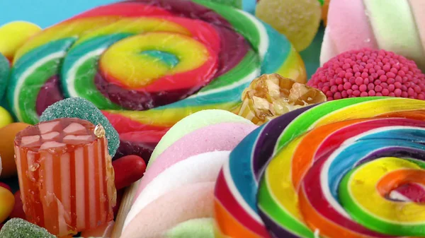 Godis Söt Gelé Lolly Och Läcker Sockerdessert — Stockfoto