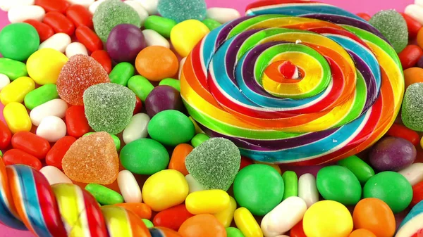 Candy Sweet Jelly Lolly Herkullinen Sokeri Jälkiruoka — kuvapankkivalokuva