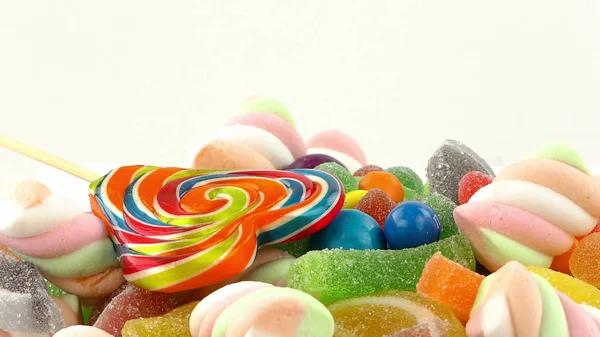 Süßigkeiten Süße Gelee Lolly Und Köstliche Zucker Dessert — Stockfoto