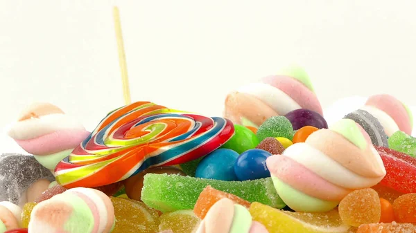 Godis Söt Gelé Lolly Och Läcker Sockerdessert — Stockfoto