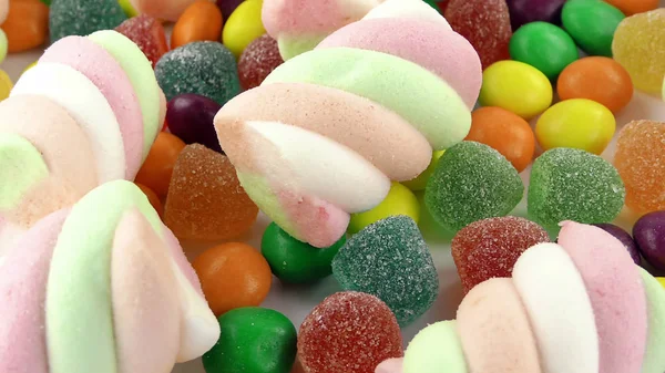 Godis Söt Gelé Lolly Och Läcker Sockerdessert — Stockfoto