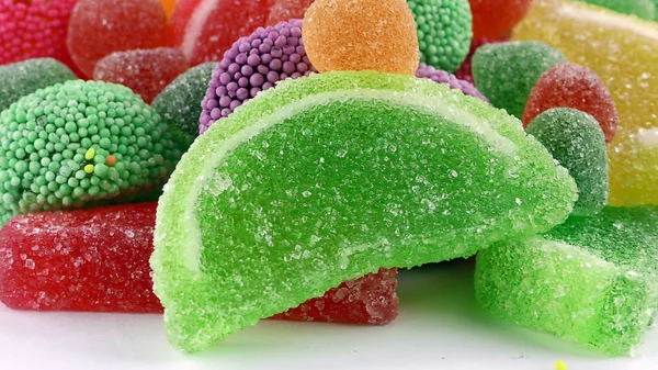 Süßigkeiten Süße Gelee Lolly Und Köstliche Zucker Dessert — Stockfoto