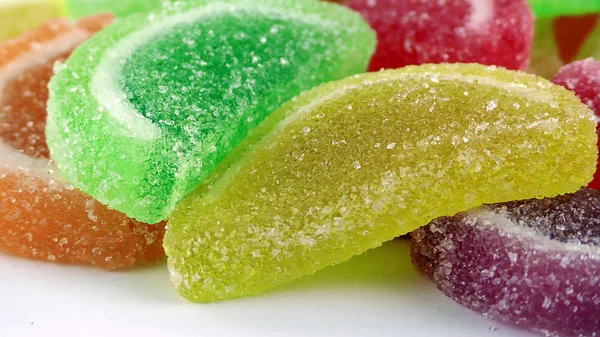 Godis Söt Gelé Lolly Och Läcker Sockerdessert — Stockfoto