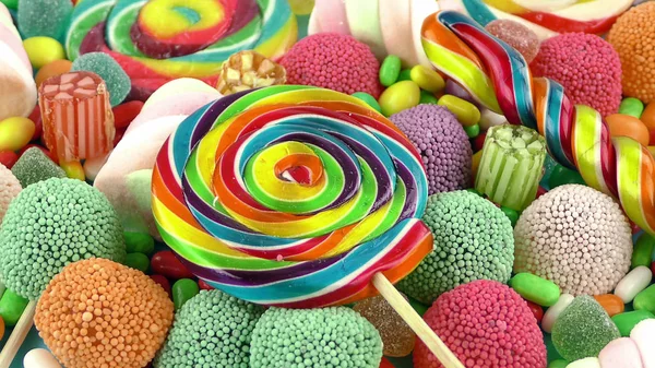 Godis Söt Gelé Lolly Och Läcker Sockerdessert — Stockfoto