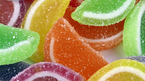 Godis Söt Gelé Lolly Och Läcker Sockerdessert — Stockfoto