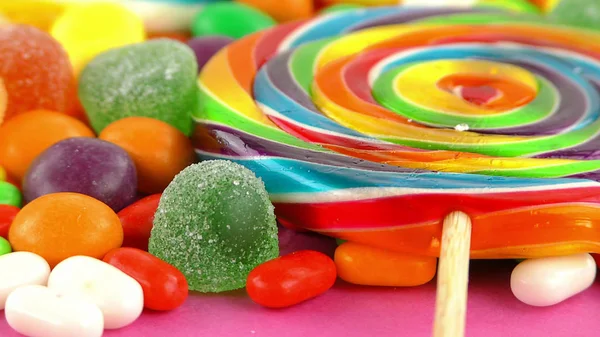 Candy Sweet Jelly Lolly Herkullinen Sokeri Jälkiruoka — kuvapankkivalokuva