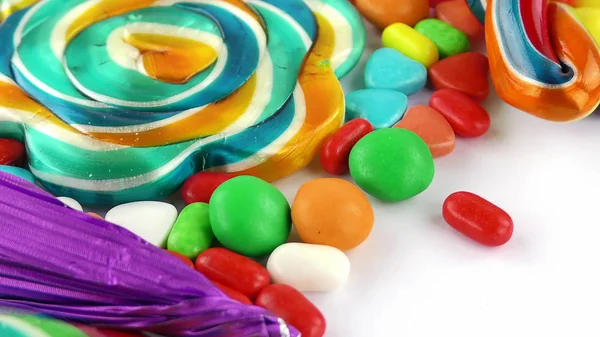 Süßigkeiten Süße Gelee Lolly Und Köstliche Zucker Dessert — Stockfoto