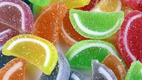 Godis Söt Gelé Lolly Och Läcker Sockerdessert — Stockfoto