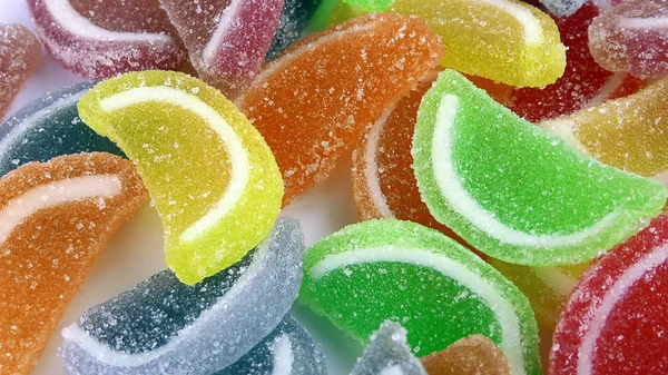 Süßigkeiten Süße Gelee Lolly Und Köstliche Zucker Dessert — Stockfoto