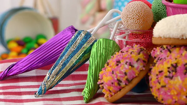 Süßigkeiten Süße Gelee Lolly Und Köstliche Zucker Dessert — Stockfoto