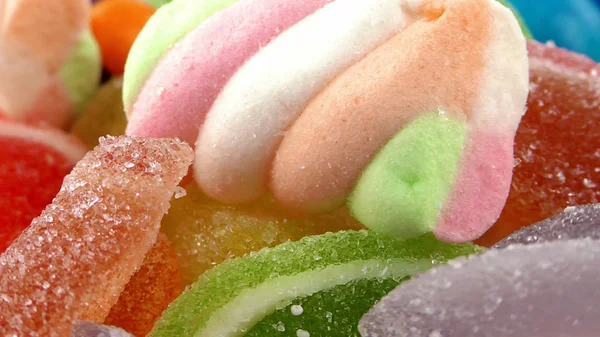 Godis Söt Gelé Lolly Och Läcker Sockerdessert — Stockfoto