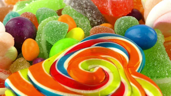 Candy Sweet Jelly Lolly Dan Delicious Sugar Dessert — Stok Foto