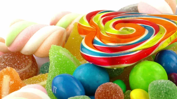 Słodka Galaretka Cukierkowa Lolly Pyszny Deser Cukru — Zdjęcie stockowe