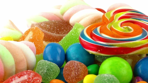 Süßigkeiten Süße Gelee Lolly Und Köstliche Zucker Dessert — Stockfoto