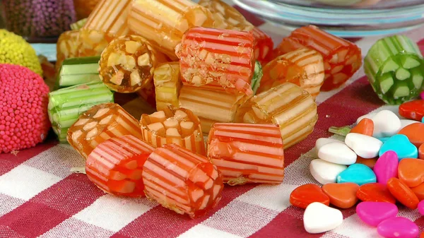 Słodka Galaretka Cukierkowa Lolly Pyszny Deser Cukru — Zdjęcie stockowe