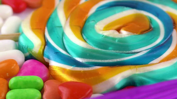 Süßigkeiten Süße Gelee Lolly Und Köstliche Zucker Dessert — Stockfoto