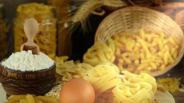 Pâtes Italiennes Macaroni Non Cuites — Photo