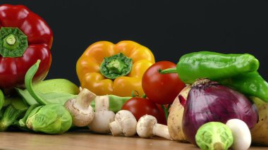 Sağlıklı organik sebze kompozisyon karışımı