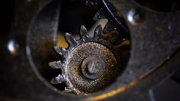 Retro Rusty Mecânico Relógio Engrenagens — Fotografia de Stock