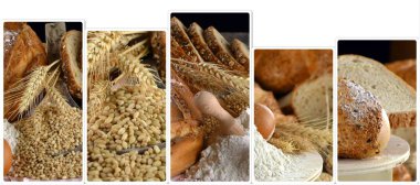 Lezzetli taze ekmek yiyecek kolaj